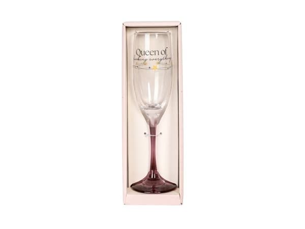 Champagneglass "Queen of everything"