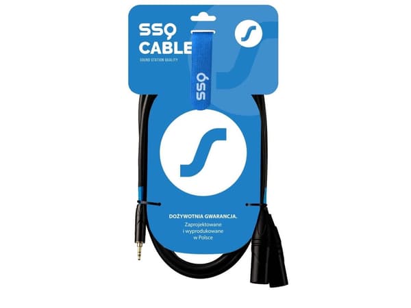 SSQ MIXLR3 - 3,5 mm stereo jack - 2x XLR męski