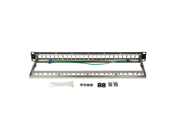 LogiLink NK4042, Sort, Metall, Rackmontering, 1U, RoHS, CE, 482 mm