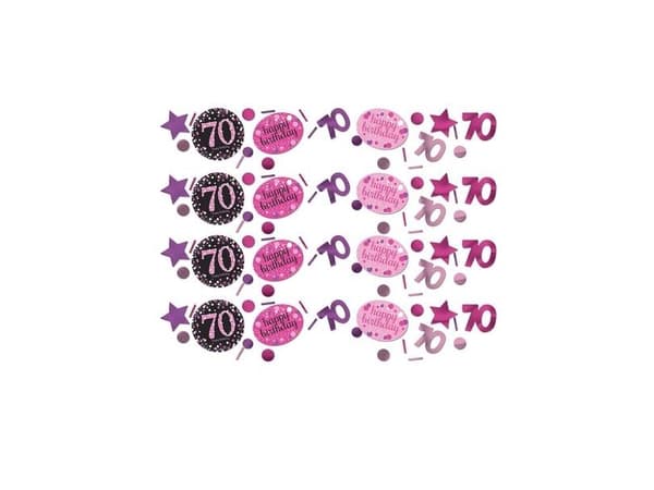 Konfetti 70 vuotta Pink Sparkling