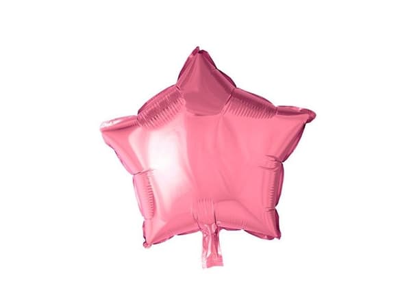 Rosa folieballong, stjärna