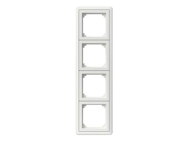 SCHNEIDER ELECTRIC EXXACT 4-DELT RAMME MED ADAPTER HVIT