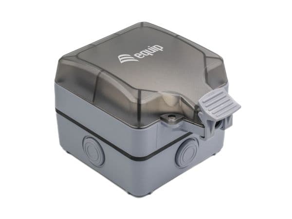 Equip 125452, Distributionsboks, Plast, Grå, IP66, 110 mm, 105 mm