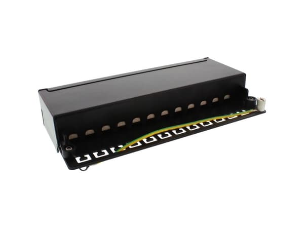InLine 4043718209439, RJ-45, Cat6a, Väggmontering, Svart, 748 g, 137 mm