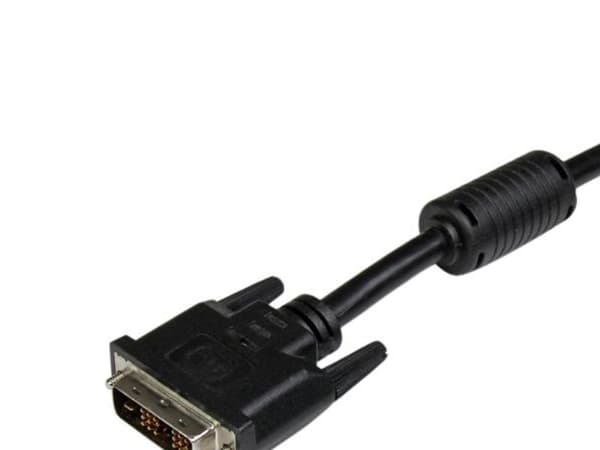 StarTech.com 5m DVI-D Single Link Cable - M/M - DVI-kaapeli - enkeltlink - DVI-D (han) til DVI-D (han) - 5 m - formet, tommelskruer - sort
