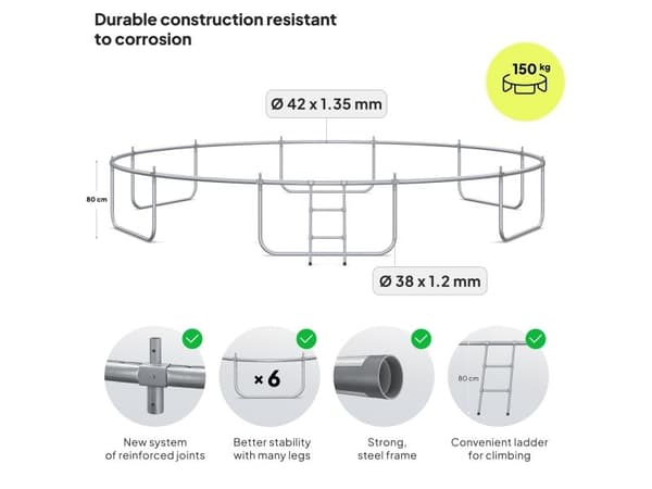 Studsmatta Zipro ZIPRO 16FT Jump Pro PREMIUM