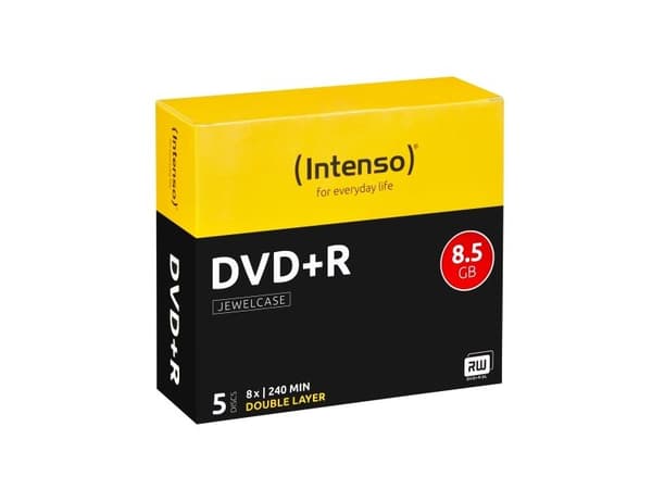 Intenso - 5 x DVD+R DL - 8,5 GB 8x - cd-levyt