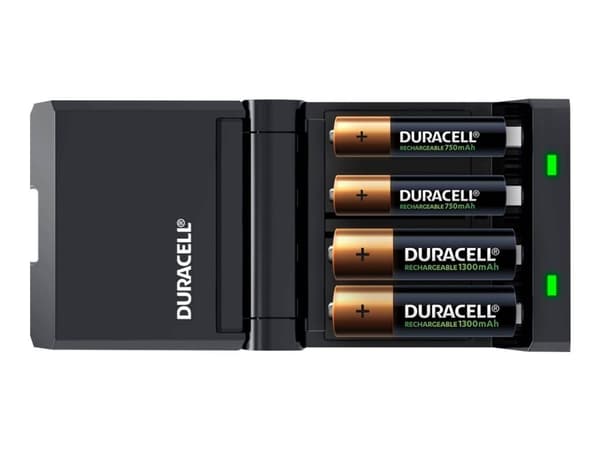 Duracell CEF27 - 0,75 t batterilader - (for 4xAA/AAA) 4 x AA / AAA - NiMH