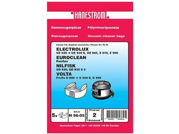 Dammpåsar Nilfisk 5pack VP930