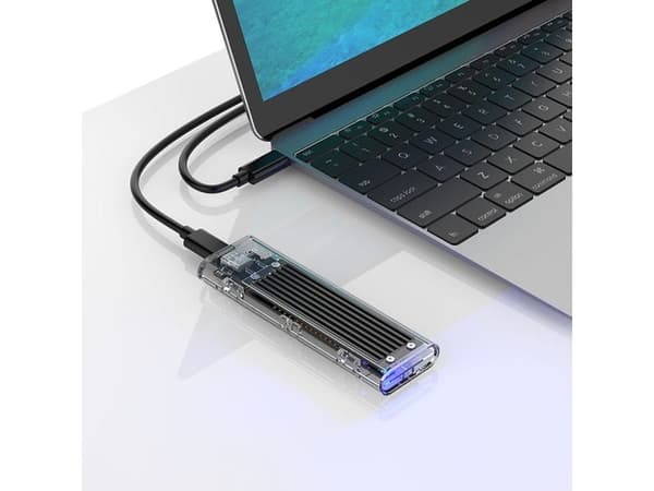 Orico diskfack för M.2 NVMe till USB-C 10Gbps svart
