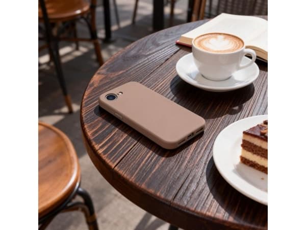 Tech-Protect Silicone MagSafe Case for iPhone 16e / 17e - Brown