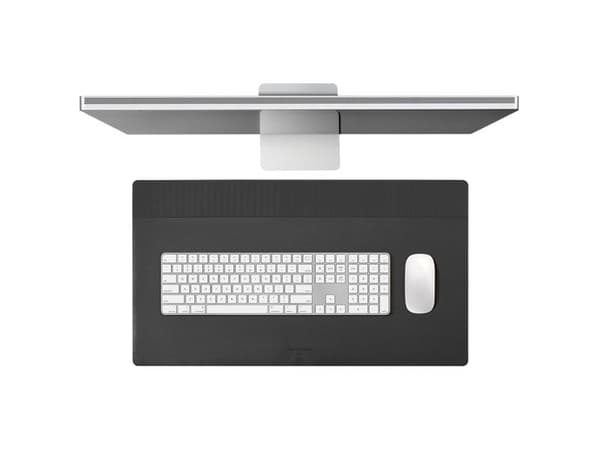 Native Union DESK-MAT-BLKKFT, Sort, Orange, Monokromatisk, Polyester, Polyuretan, Skridsikker bund
