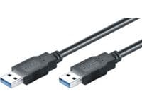 M-CAB - USB-kabel - USB typ A (hane) till USB typ A (hane) - USB 3.0 - 1.8 m - svart