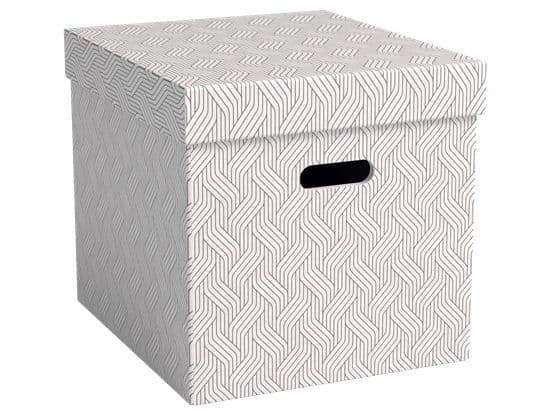 Leitz VON 61430001, Förvaringslåda, Vit, Rektangulär, Kartong, Mönstrad, inomhus