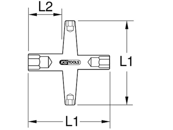 KS Tools 117.1720, 1 kpl, Kromivanadiini-teräs, IEC 60900, 22 cm, 430 g