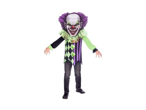 Scary clown kostume, Big head