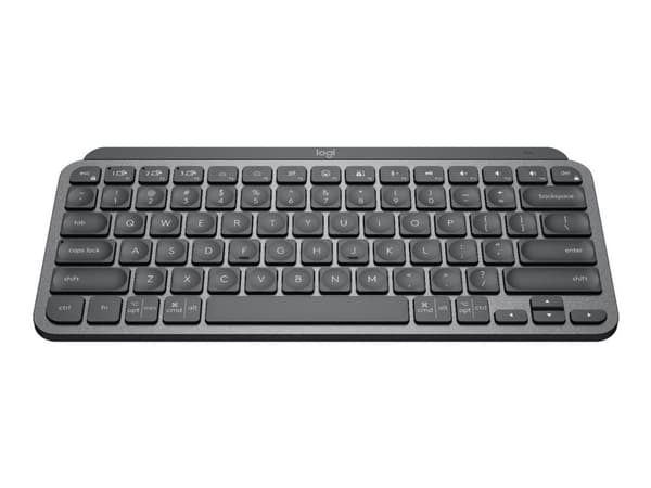 Logitech MX Keys Mini, Mini, RF Wireless + Bluetooth, Näppäimen saksikytkin, QWERTY, Grafiitti