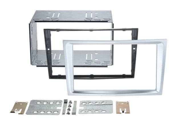 2-DIN kit div. Opel - farve: mat krom