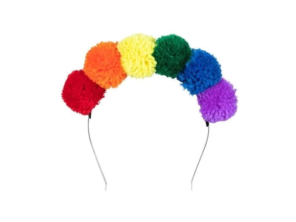 Sateenkaaren pom pom otsapanta