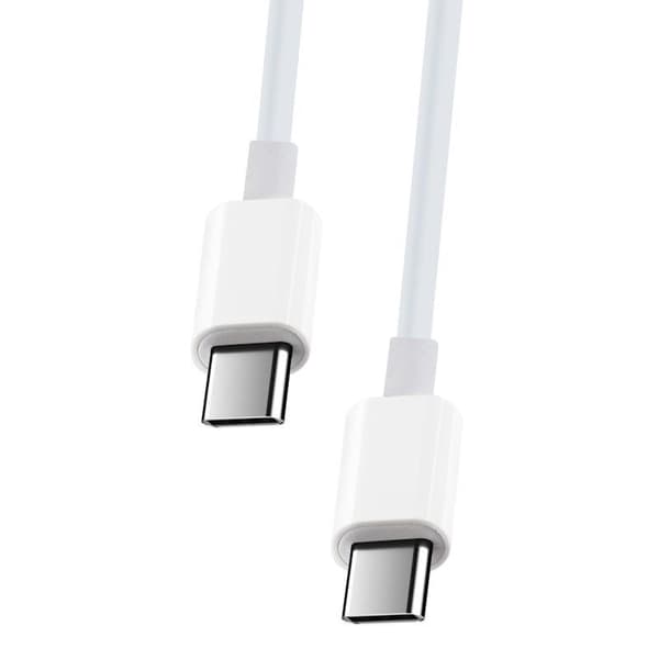 TelForceOne Maxlife USB-kaapeli MXUC-05 USB-C - USB-C 2.0 m 100W valkoinen