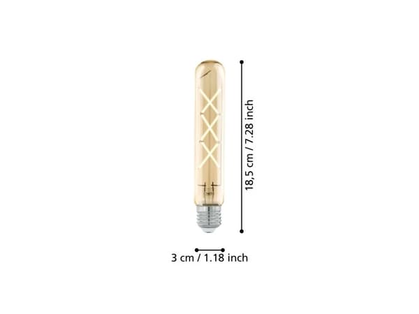 EGLO E27 T30 ZIGZAG 4W 350LM 2200K AMBER KOLLI 8