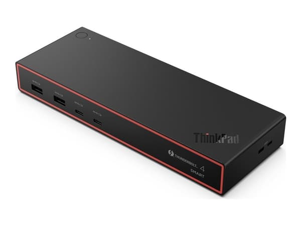 Lenovo ThinkPad Thunderbolt 4 Smart Dock Gen2 7500, Langallinen, Thunderbolt 4, 100 W, 2500 Mbit/s, musta, Eclipse Black