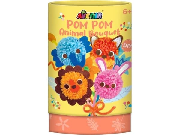 Pom Pom-bukett med pom poms (djur)
