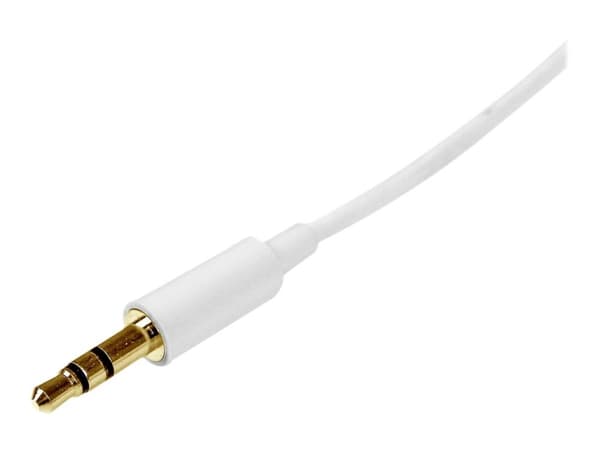StarTech.com MU2MMMSWH, 3.5mm, Uros, 3.5mm, Uros, 2 m, Valkoinen