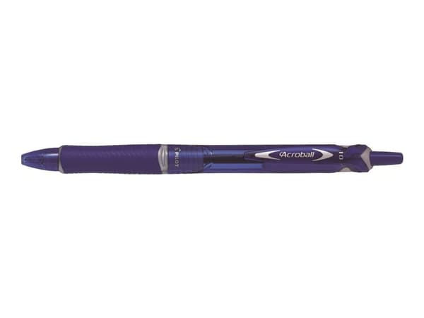 Kulpennor, PILOT Acroball, påfyllningsbar, 1 mm, medium, blå, 10-pack