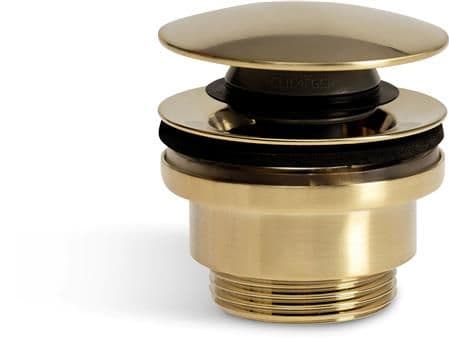 BLUE LABEL 1 1/4" pop up bundventil børstet guld