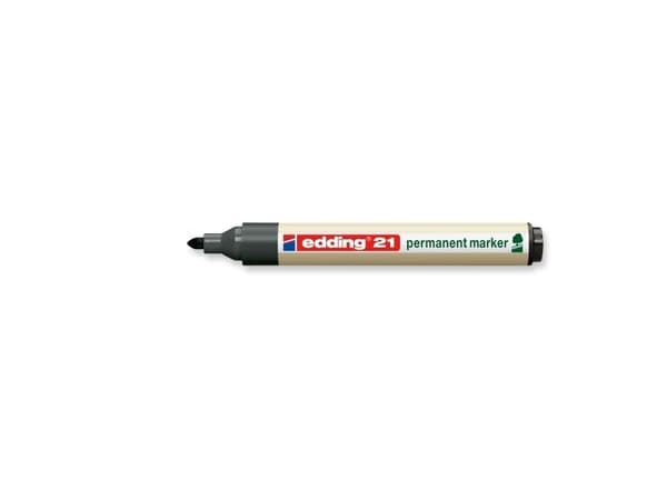 Marker Edding ecoline 21 permanent sort (stk.)