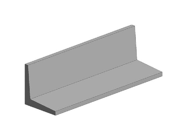 Polystyren L-profil (L x B x H) 350 x 2 x 2 mm 4 stk.