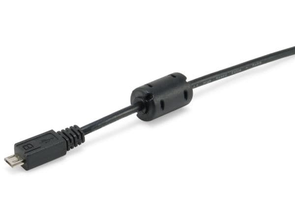 Equip 128551, 1,8 m, USB A, Micro-USB B, USB 2.0, Hankjønn/hankjønn, Sort