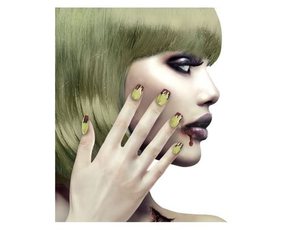 Falske zombie negle, 12 stk