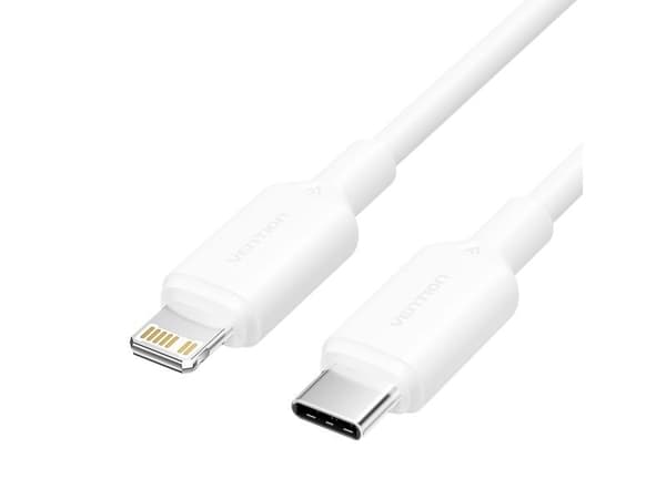 Kabel USB-C do Lightning 3A 480Mbps 1m bialy