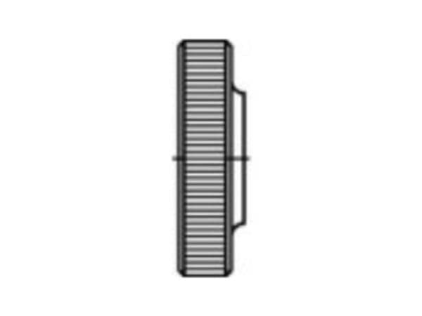 TOOLCRAFT 107586 Sormimutterit M6 DIN 467 teräs 100 kpl