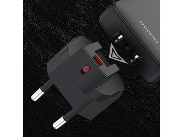 Dudao A65Q Adapter 65Watt GaN 1xUSB-C + 1xUSB-A Hvid