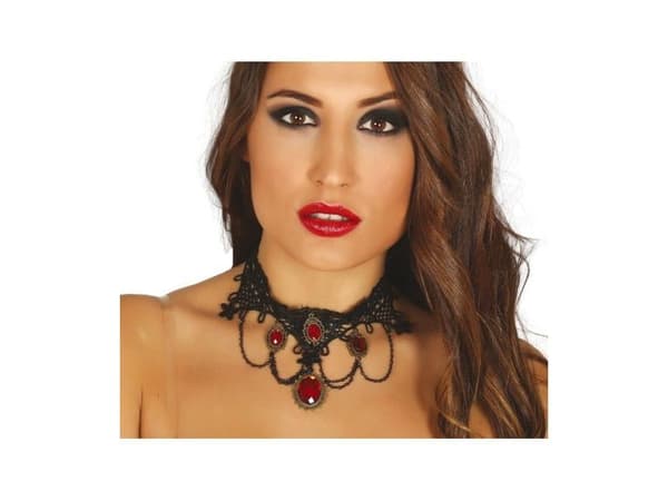 Götisk rubin halsband