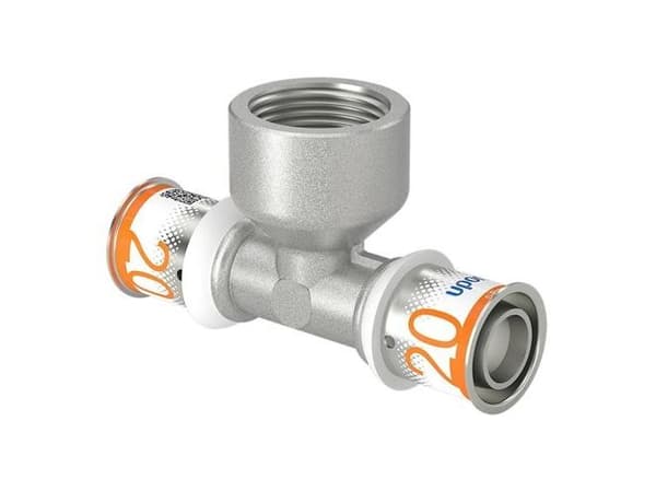 UPONOR S-PRESS PLUS tee reduceret m/muffe 20x3/4 "FT-20