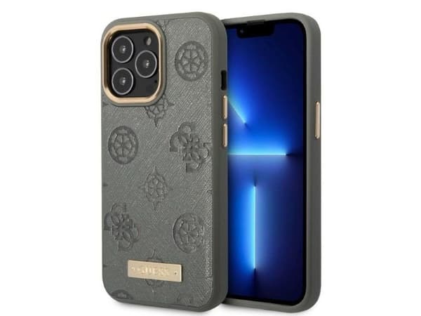 Guess GUHMP13LSAPSTG iPhone 13 Pro / 13 6,1" hardcase Peony MagSafe grå/grå