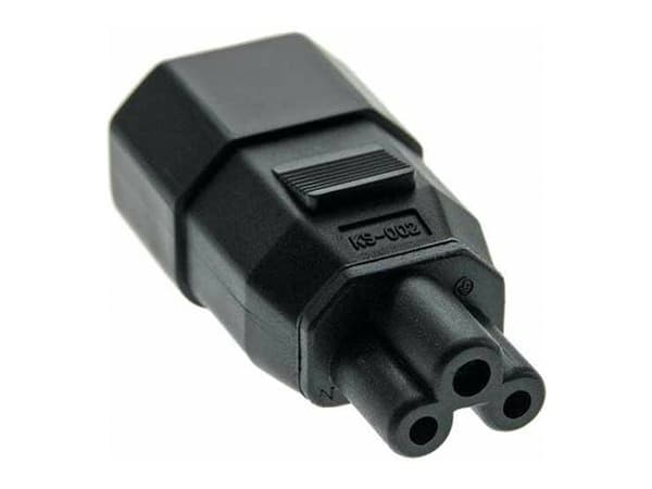 MicroConnect - Strømkoblingsadapter - IEC 60320 C5 til IEC 60320 C14