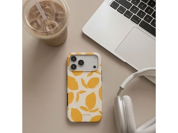 Tech-Protect Lamano MagSafe case for iPhone 18 Pro / 17 Pro - yellow and white