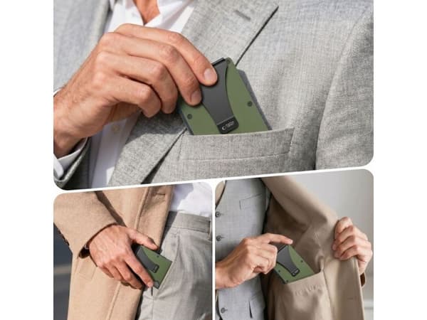 Tech-Protect Thorn RFID-lommebok - grønn