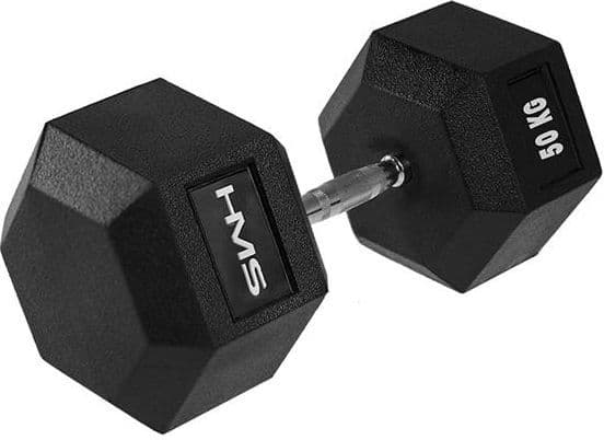 Käsipaino HMS Hex Pro - 50 kg