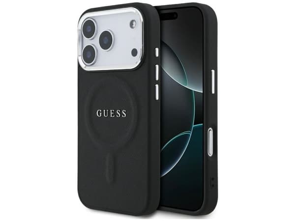 Guess Classic Logo MagSafe-etu iPhone 17 Pro - sort