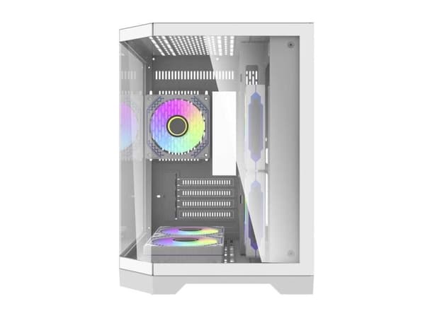 Darkflash Darflash FT350 PC-kotelo + 5 aRGB tuuletinta (valkoinen)