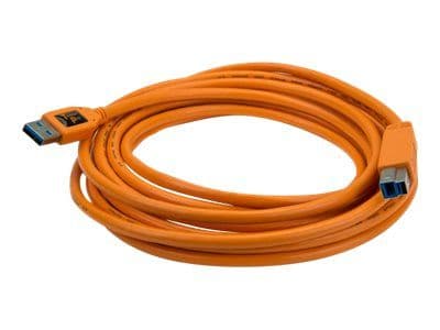 Tether Tools CU5460ORG, 4,6 m, USB A, USB B, USB 3.2 Gen 1 (3.1 Gen 1), 5 Gbit/s, Oranssi