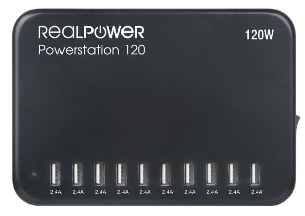 RealPower Power Station 120, Indendørs, Vekselstrøm, Sort
