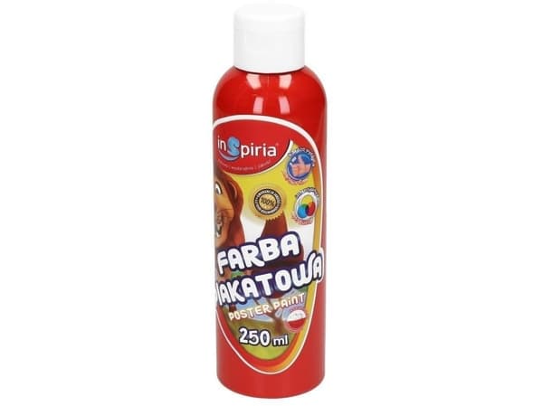 Plakatmaling rød 250 ml