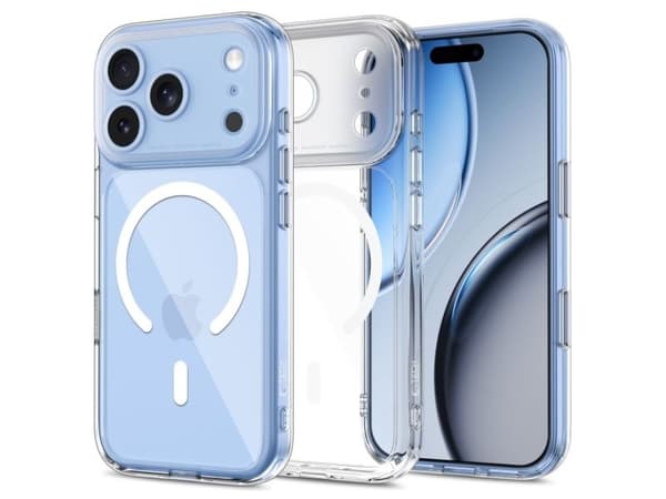 Tech-Protect MagPeak MagSafe CC Case for iPhone 18 Pro / 17 Pro - Clear